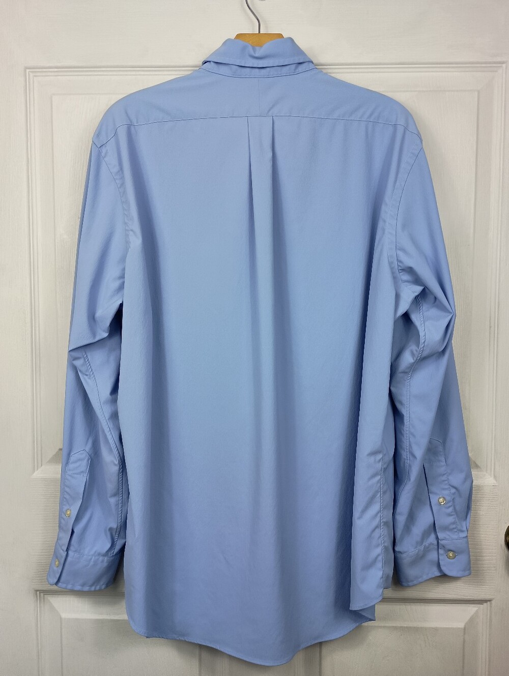 Ralph Lauren Performance Shirt Mens XL Blue Nylon Long Sleeve Button Down LGWT - Picture 2 of 10